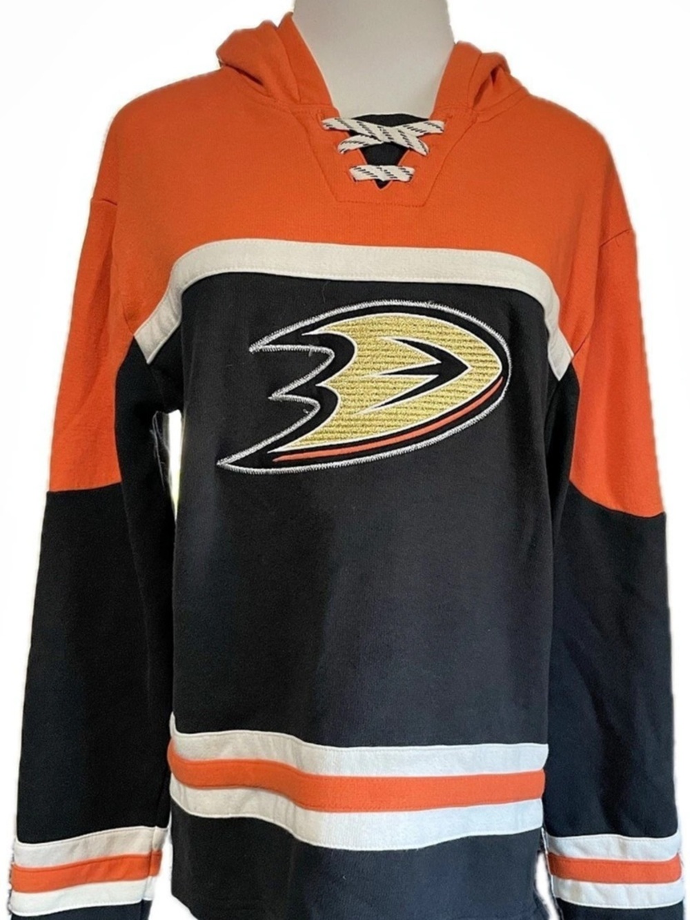 NHL Youth Hockey Hoodie Orange Black XL| 18/20